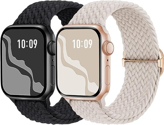 Braided Solo Loop Compatible with Apple Watch Band 38mm 40mm 41mm 42mm 44mm 45mm 49mm, Adjustable... | Amazon (CA)
