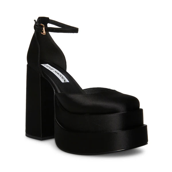 CHARLIZE BLACK SATIN | Steve Madden (Canada)