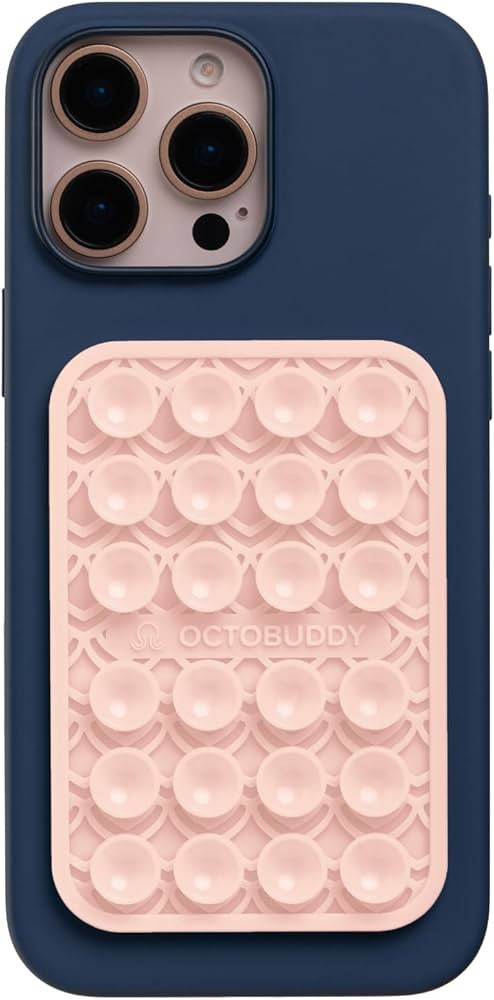 Silicone Suction Phone Case Adhesive Mount Textured Collection - Hands-Free Grip with 24 Suction ... | Amazon (US)