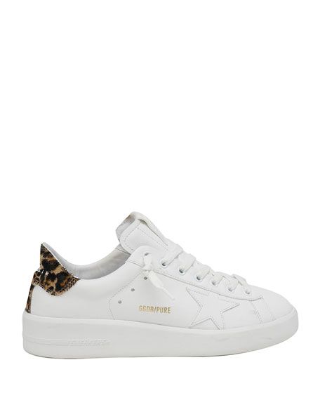 Golden Goose Pure Star Classic Leopard-Print Sneakers | Neiman Marcus