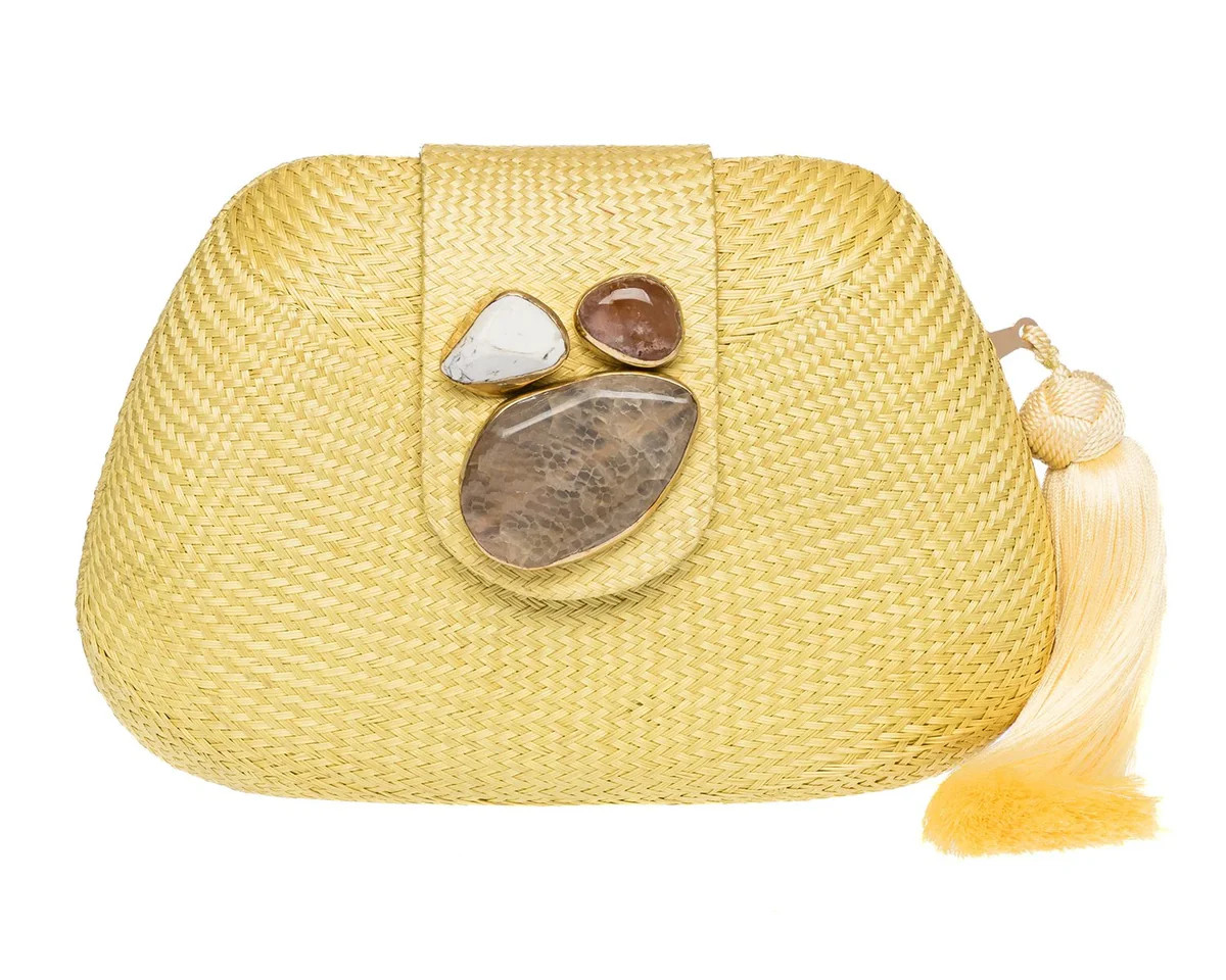 Tamu Clutch in Yellow | Over The Moon