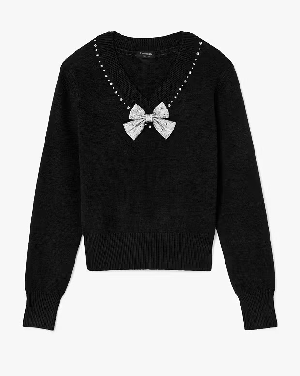 Embellished V-neck Sweater | Kate Spade (US)