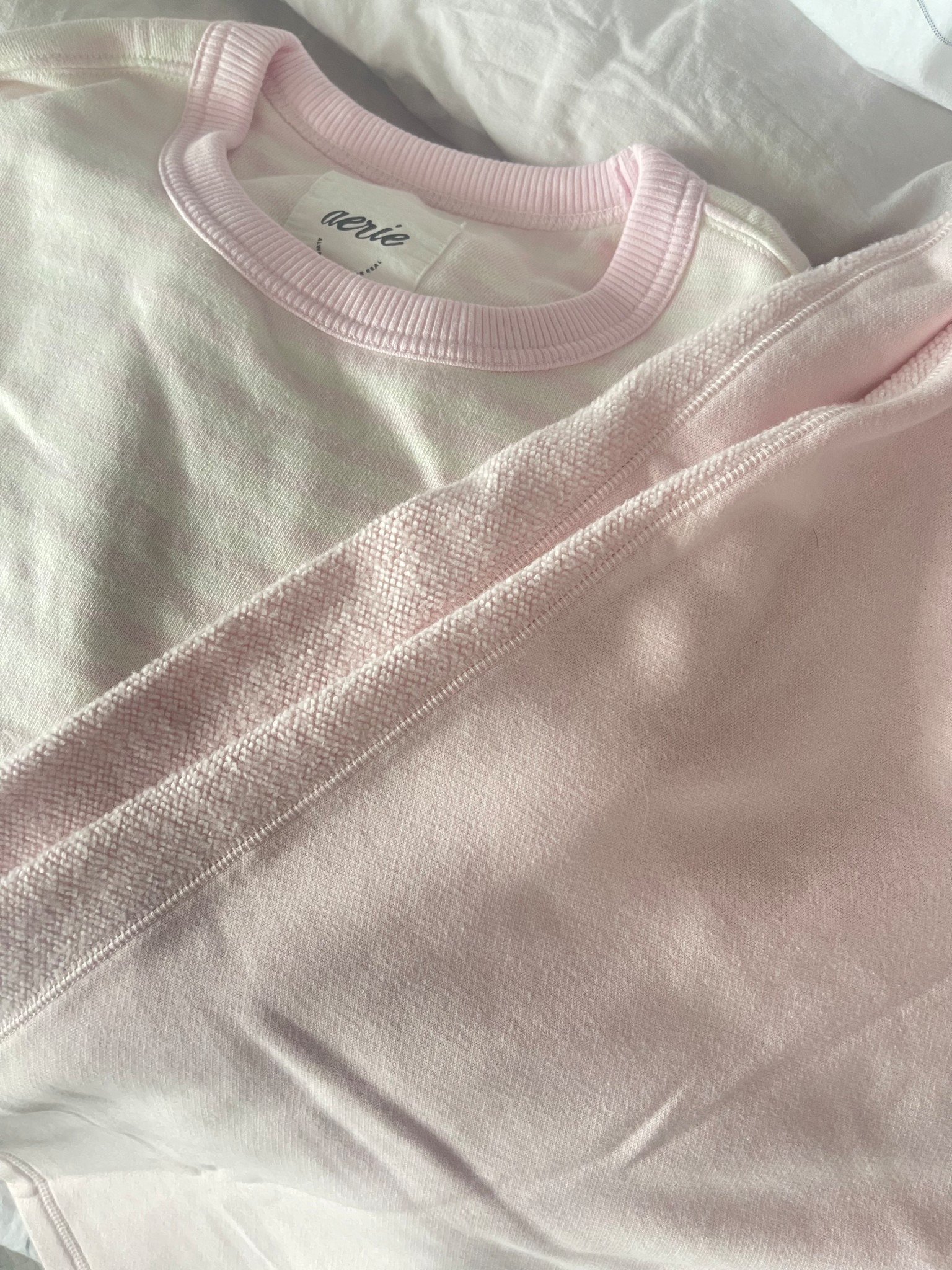 Pink sets at Aerie! The bay pink striped sweatshirt and wide leg sweatpants are comfy and SO cute! Love the pink is having a moment 🌸💓💕

#LTKootd #LTKMidsize