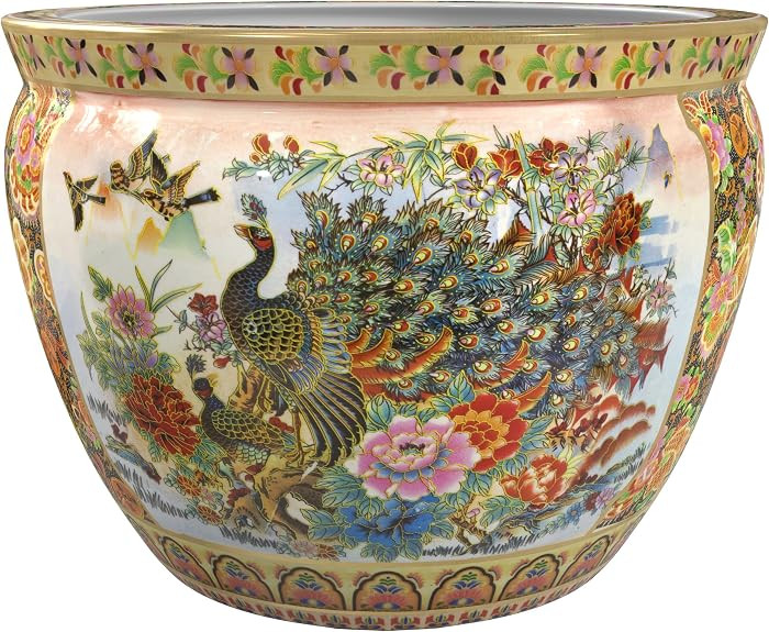 Red Lantern 12" Satsuma Porcelain Fishbowl Planter | Amazon (US)