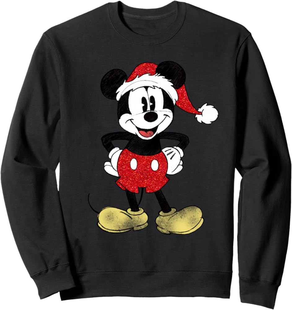 Disney - Christmas Mickey Mouse Sweatshirt Sweatshirt | Amazon (US)