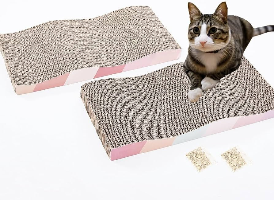SIDAZON Cat Scratching Board cat Scratcher Cat Scratch Pad Cardboard cat scratchers for Indoor Ca... | Amazon (US)