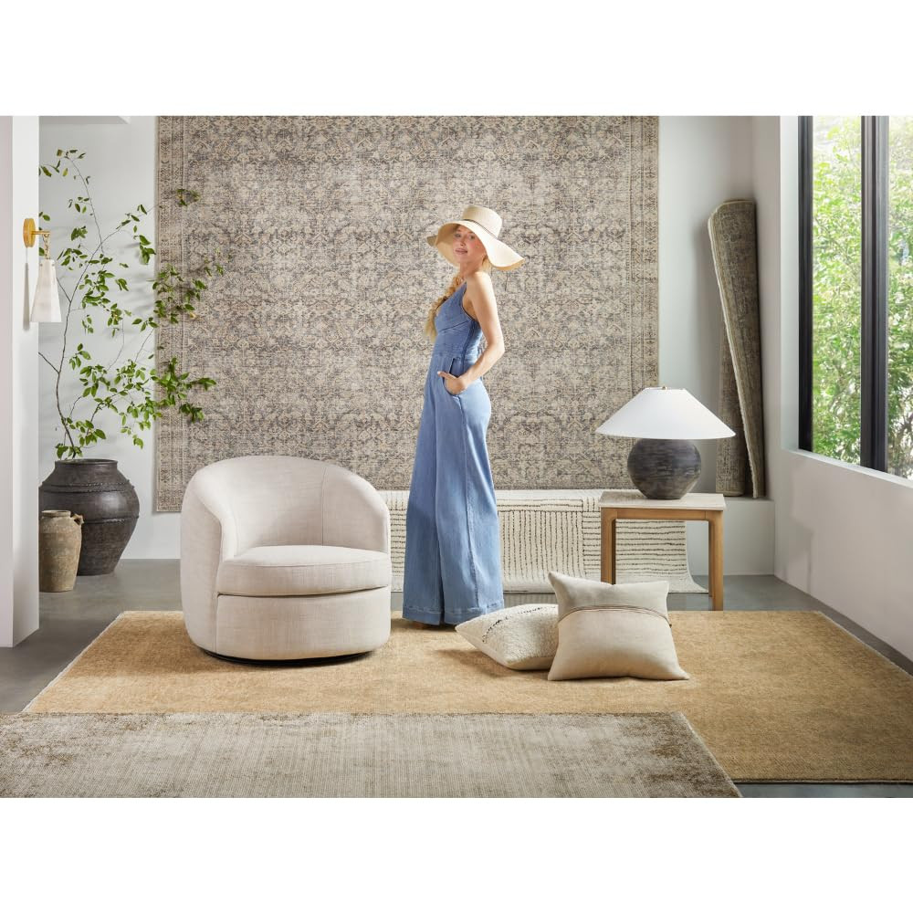 Livabliss x Galey Alix Fetscher I Vintage Medallion Area Rug, 7'10" x 10' (8' x 10'), Light Beige | Amazon (US)