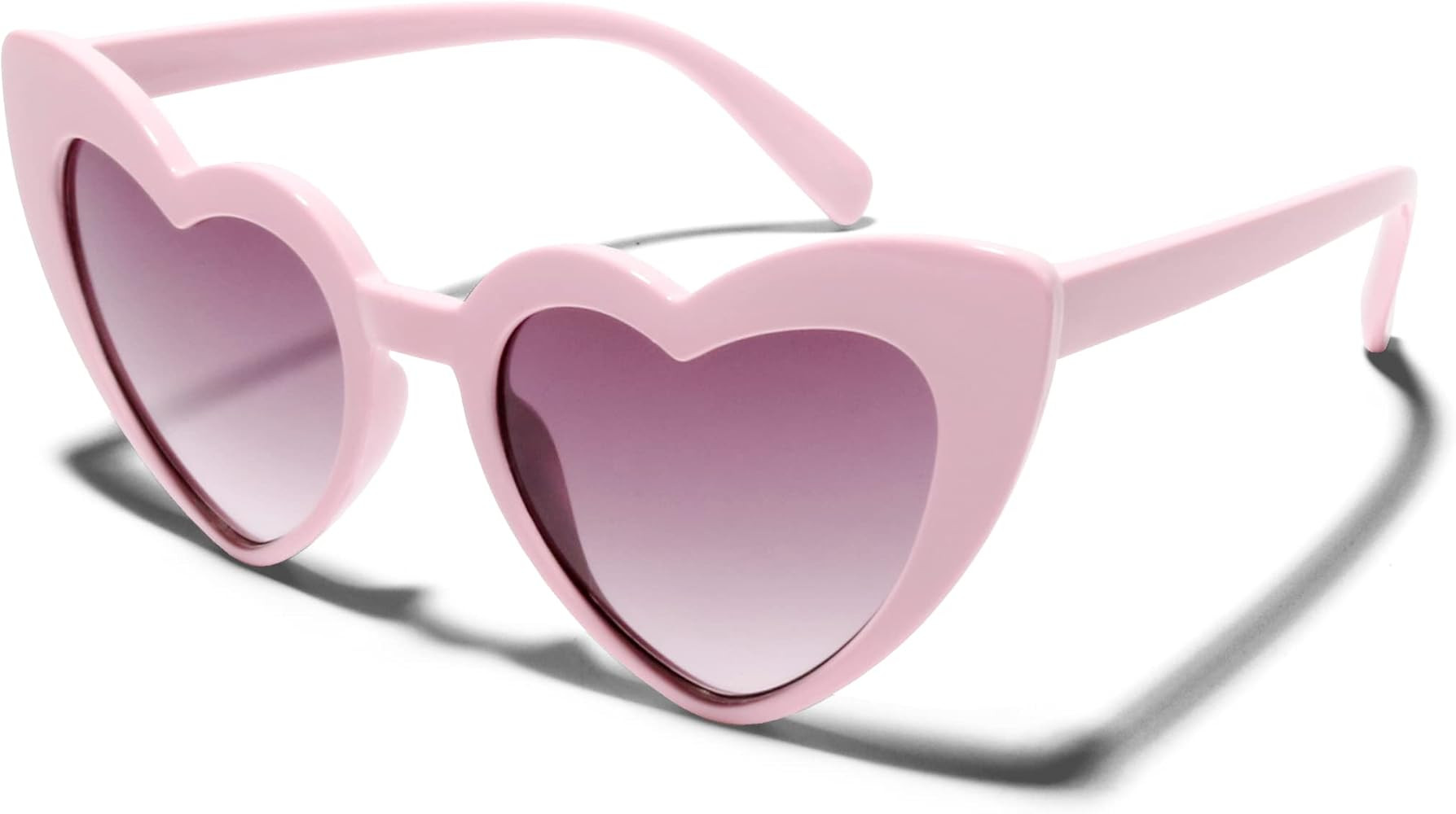 ShadyVEU Cute Heart Shaped Fashion UV400 Retro Fun Gradient Lens Party Toddler Kids Sunglasses | Amazon (US)