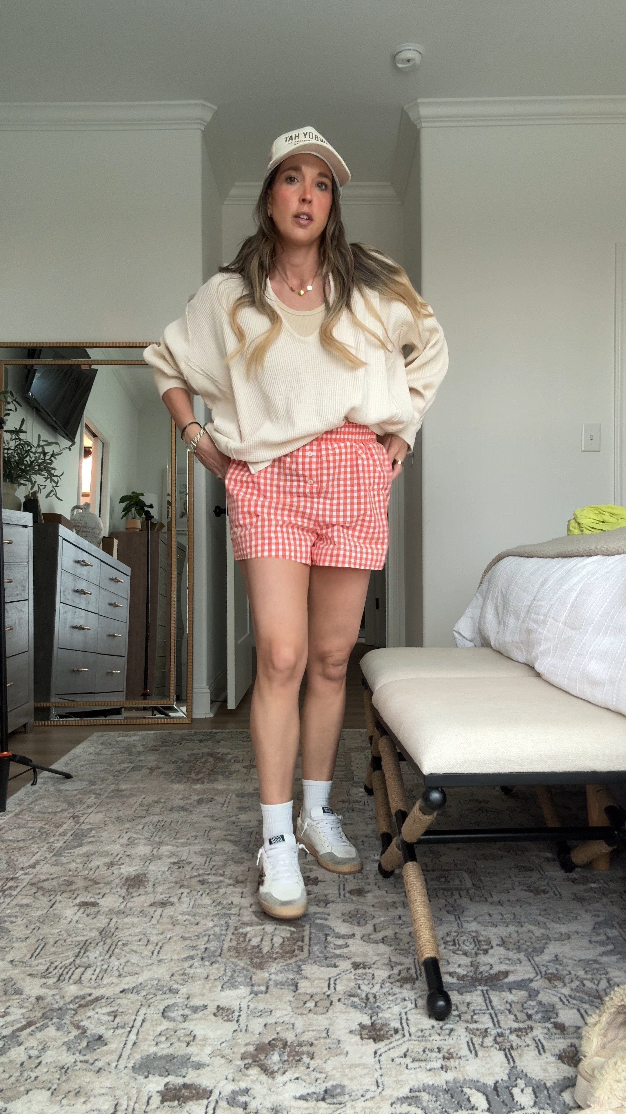 Todays outfit! 

Medium in drop need a small it’s very oversized 
Small in shorts 

#LTKGiftGuide #LTKSeasonal #LTKstyletip