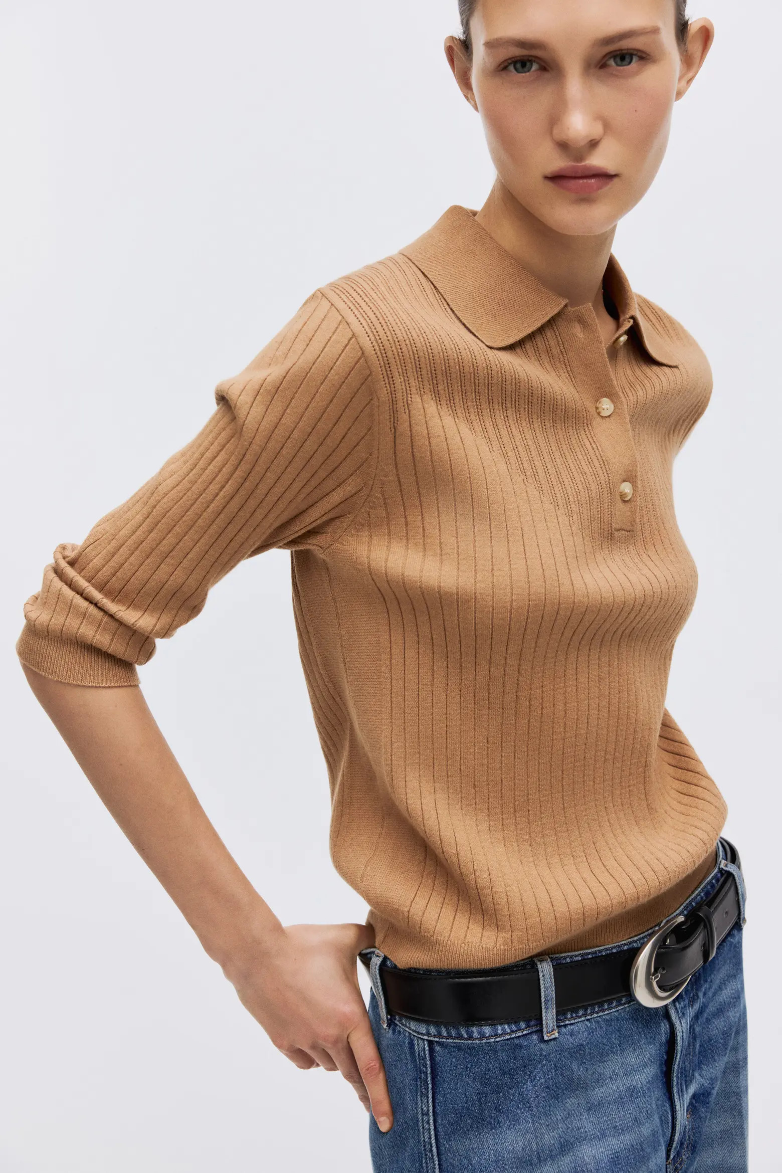 H&M Rib-knit Top (Women) | Nordstrom | Nordstrom