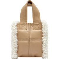 Stand Studio Women's Lisetnis Faux Shearling Bag in Sand/Off White | END. Clothing | End Clothing (US & RoW)