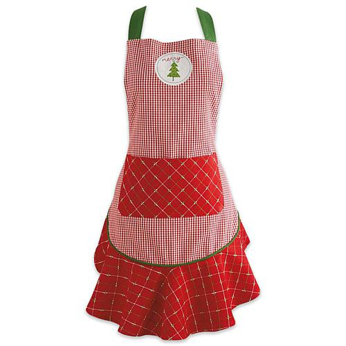 Design Imports Merry Christmas Ruffle Apron | HSN