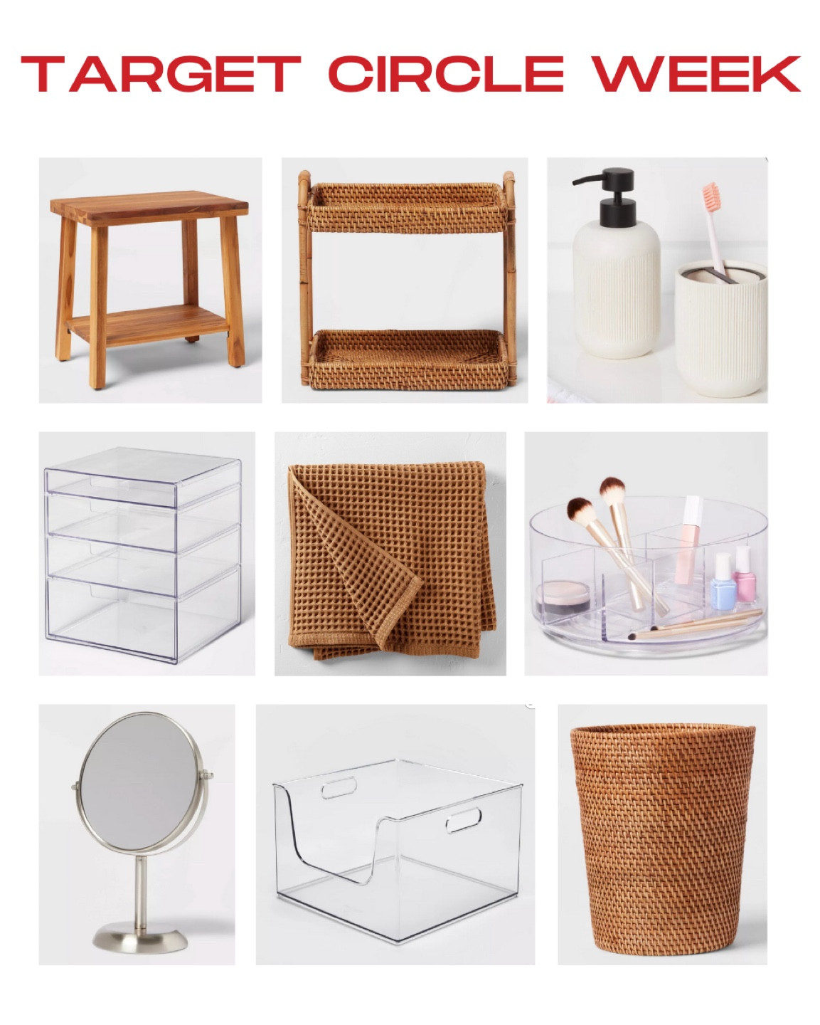 Some great deals on bathroom products during target circle week! Seems silly but sometimes we all need a bathroom refresh to help us feel nice clean calm and reorganized! 

#LTKsalealert #LTKxTarget #LTKhome