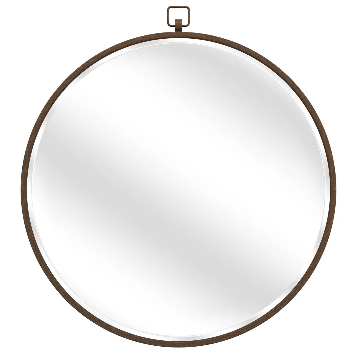 The Quinn Round Wall Mirror adds a touch of timeless elegance to your living space. With its trad... | Wayfair North America