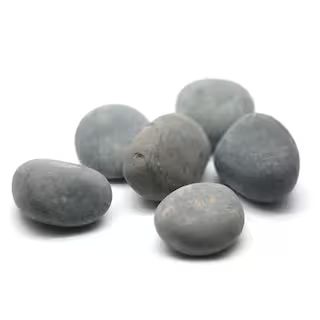 Large Washed Black Stones | Michaels Stores