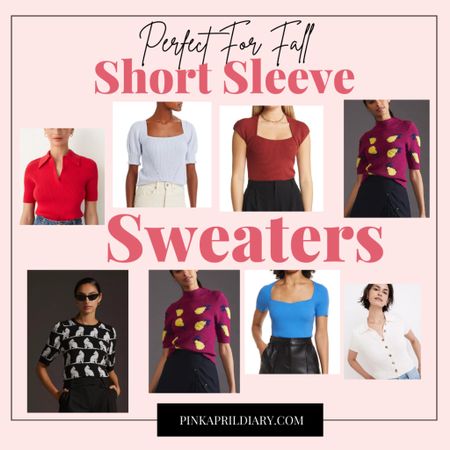 SHORT SLEEVE SWEATERS FOR FALL 