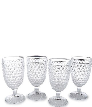 Hobnail Glass Goblets, Set of 4 | Dillard's