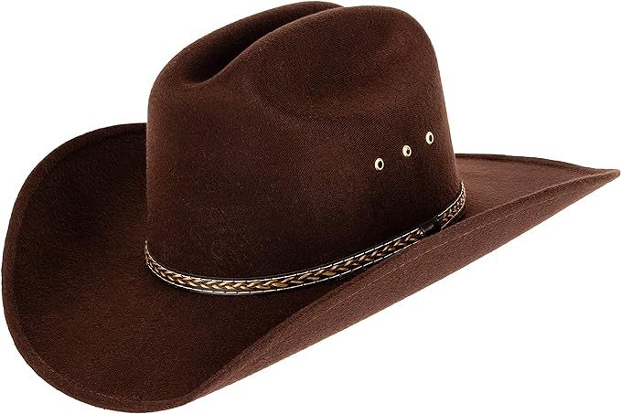 Queue Essentials Western Style Pinch Front Straw Canvas Cowboy Cowgirl Straw Hat | Amazon (US)