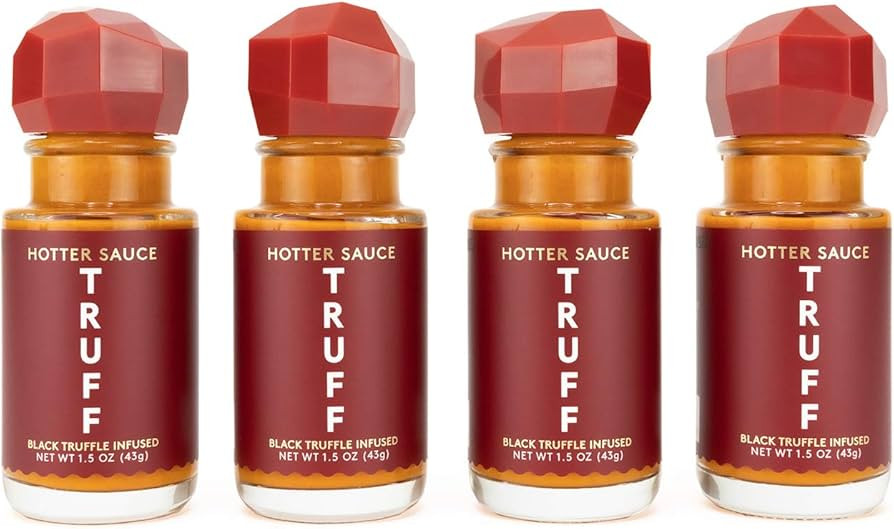 TRUFF Hotter Sauce 4-Pack Mini Set, Portable Travel Bottles of Gourmet Hot Sauce, Black Truffle a... | Amazon (US)