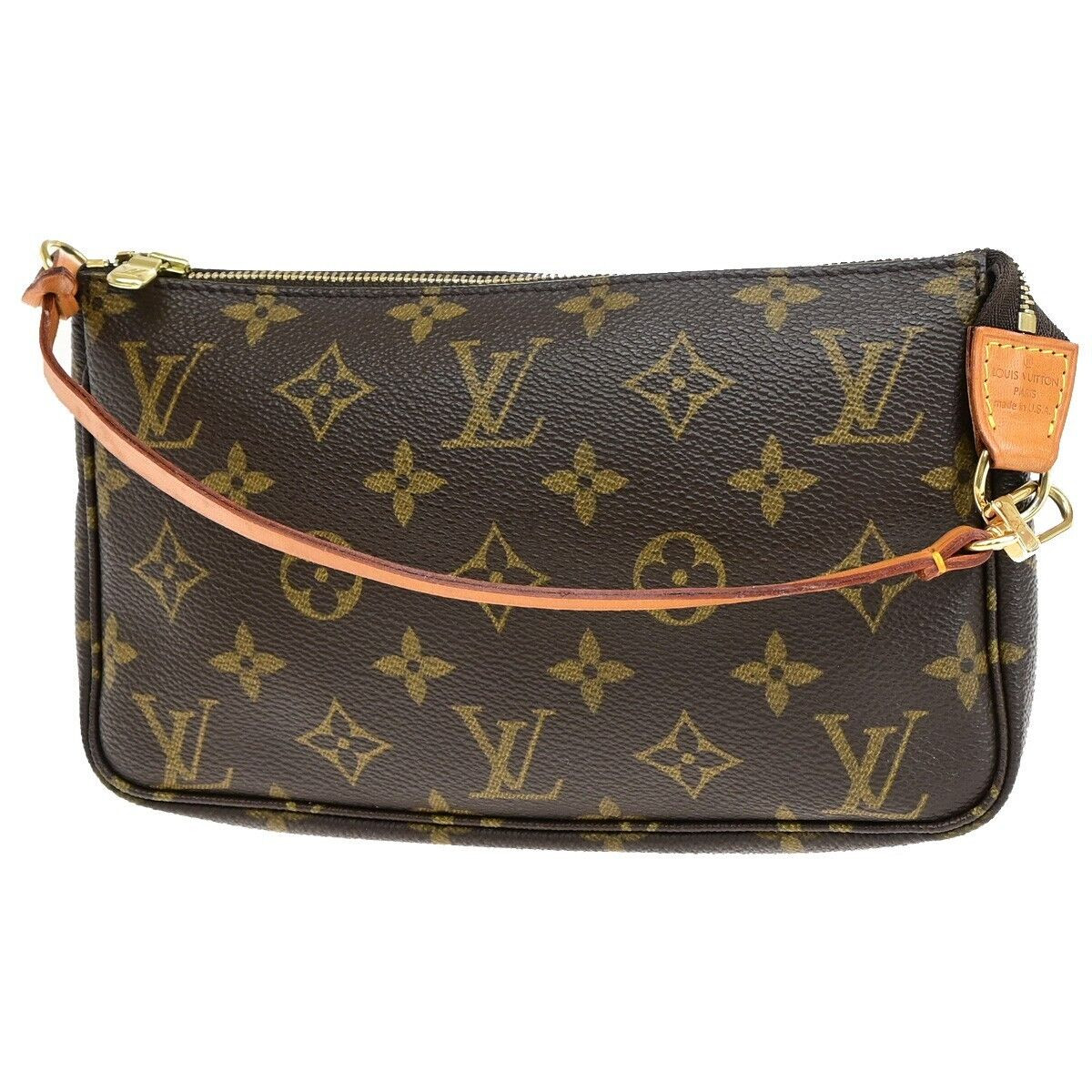 Louis Vuitton Pochette Accessoires Canvas Clutch Bag (Pre-Owned) | Shop Simon