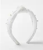 Pearlized Velvet Knot Headband | LOFT