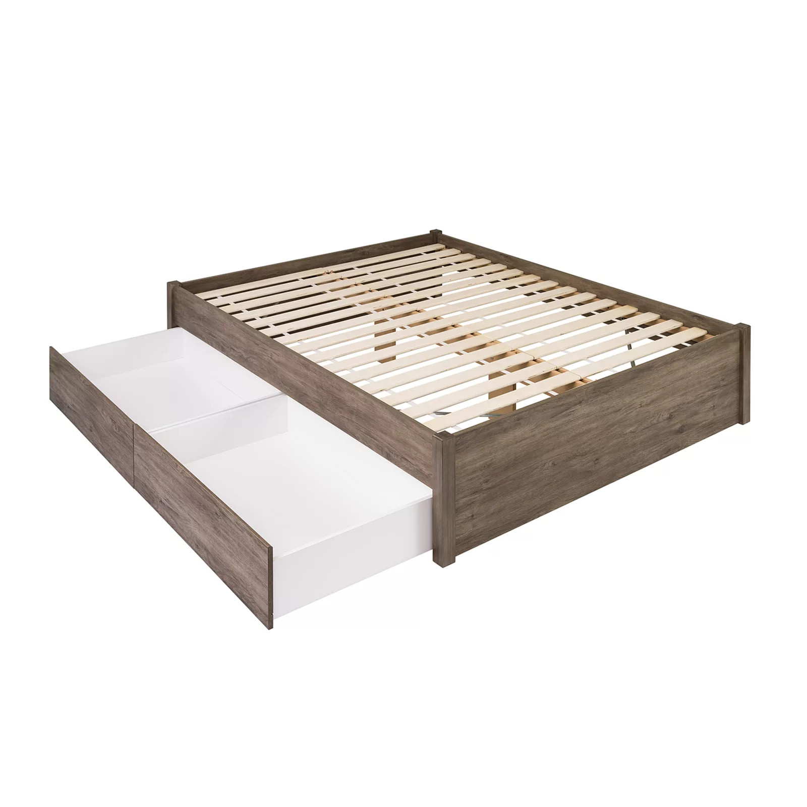 Prepac Select 2-Drawer Platform Bed, Grey, King | Kohl's