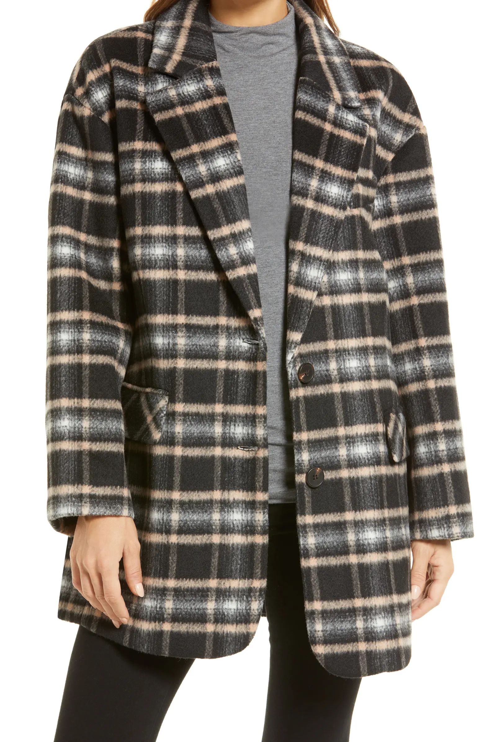 Avec Les Filles Plaid Oversize Blazer Coat | Nordstrom | Nordstrom