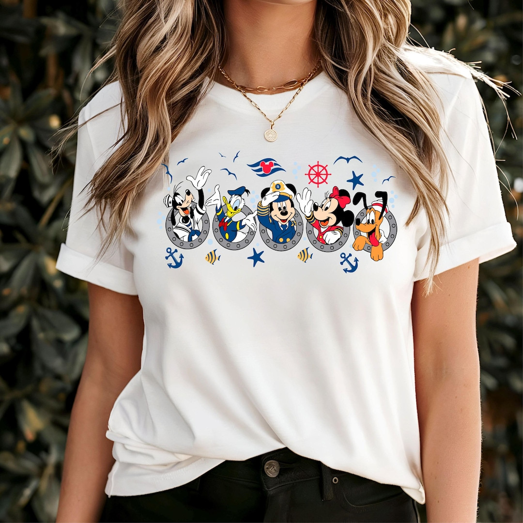 Disney Mickey and Co Cruise Shirt, Mickey and Minnie Cruising T-shirt, Disney Family Trip Tee, Di... | Etsy (US)