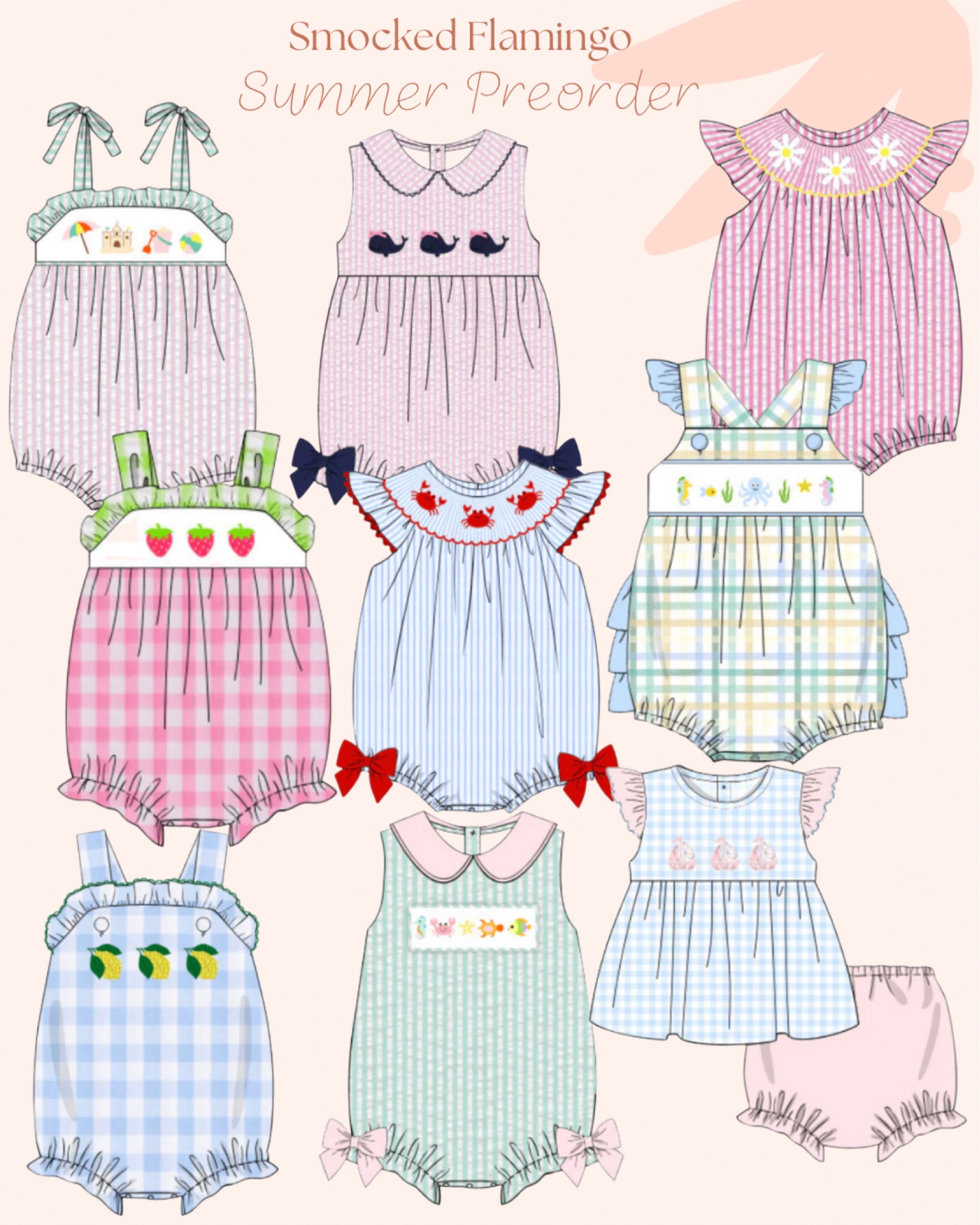 Smocked Flamingo summer presale! 

Summer bubbles | baby summer | baby resort wear | baby vacation | baby beach wear 


#LTKfindsunder50 #LTKSeasonal #LTKbaby