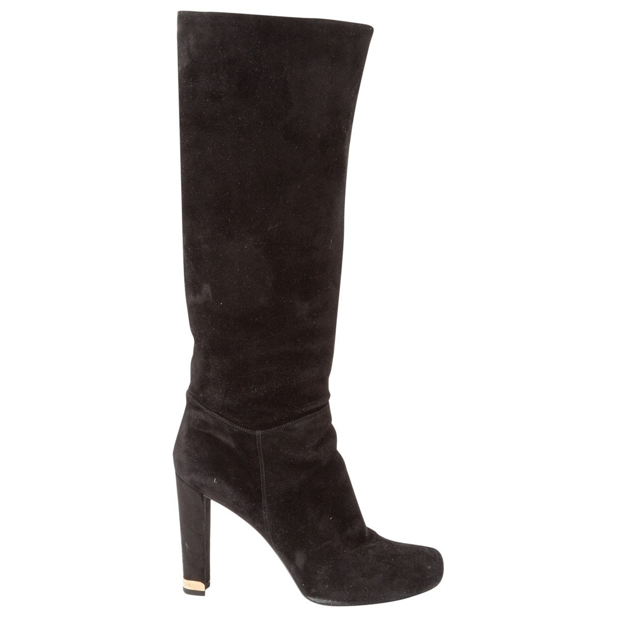Louis Vuitton Black Suede Boots for Women | Vestiaire Collective (Global)