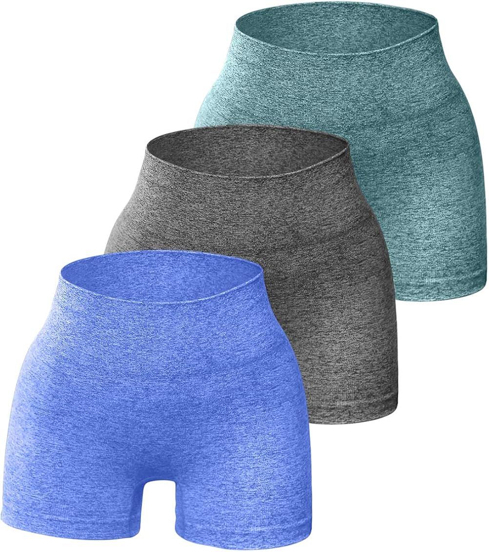 OQQ 3 Piece for Women Yoga Shorts Workout Athletic Seamless High Wasit Gym Leggings | Amazon (US)