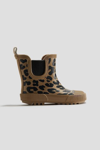 H & M - Gummistiefel mit Fleecefutter - Beige/Leopardenprint | H&M (DE, AT, CH, NL, FI)
