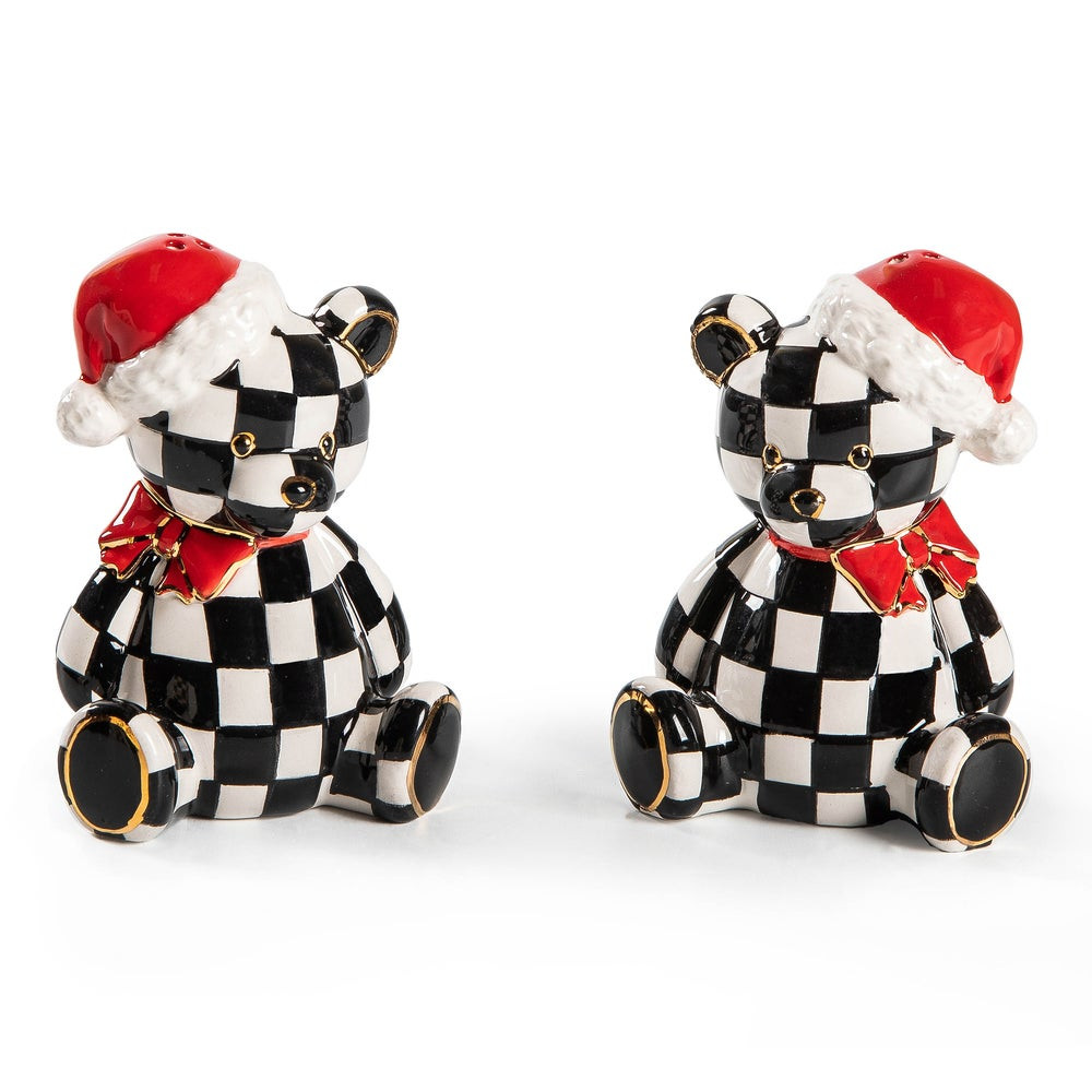 Courtly Santa Bear Salt & Pepper Set | MacKenzie-Childs