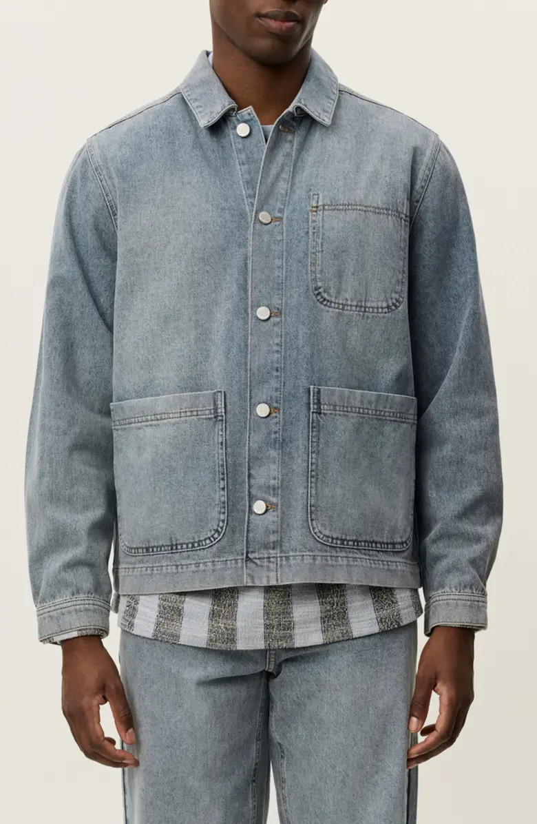 Les Deux Layton Washed Denim Overshirt | Nordstrom | Nordstrom