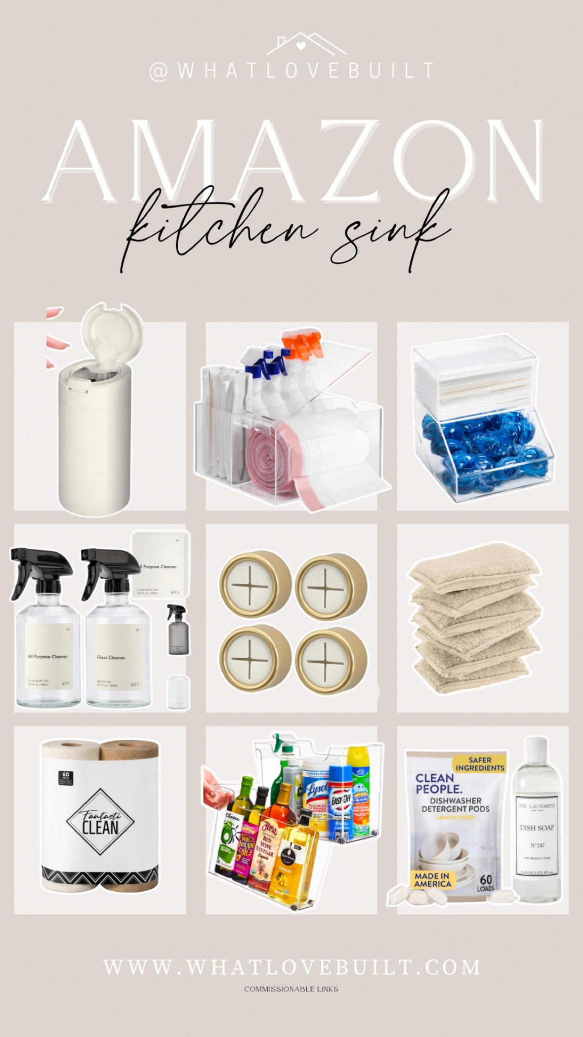 Amazon Kitchen Sink Organization and Storage! 

#home #kitchen #storage #organization #sink #cabinet 

#LTKHome #LTKStyleTip #LTKFindsUnder50