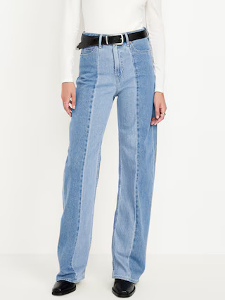 Extra High-Waisted Sky-Hi Wide-Leg Jeans | Old Navy (US)