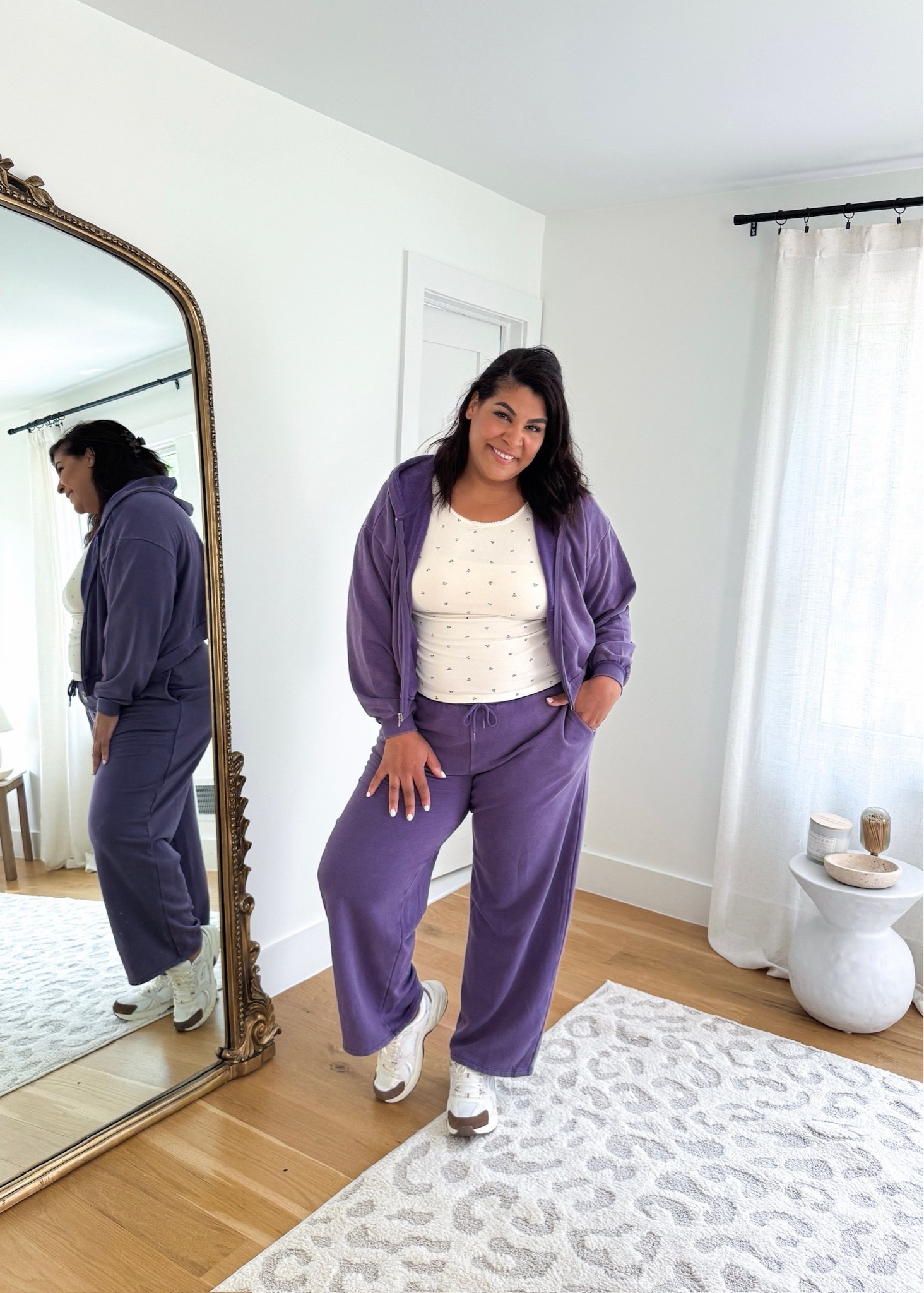 Walmart fall fashion — loving this purple set for fall!

I’m 5’9” size 12/14 wearing a size XXL on top & bottom

#LTKootd #LTKMidsize #LTKSeasonal