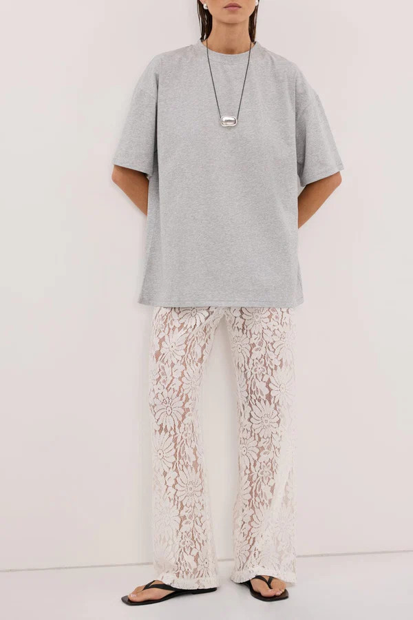 WILMA WHITE LACE PANT | DISSH