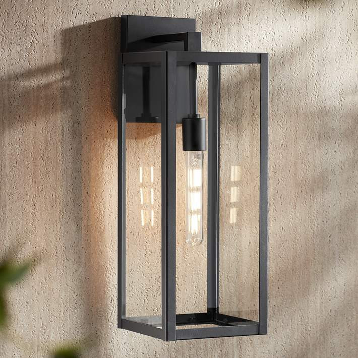 Titan 20" High Mystic Black Outdoor Wall Light - #98Y75 | Lamps Plus | Lamps Plus
