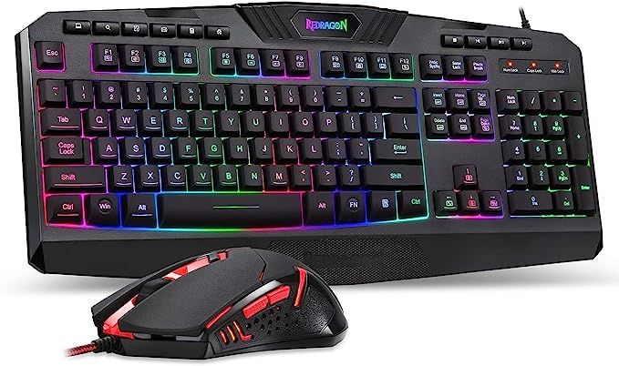 Redragon S101 Wired Gaming Keyboard and Mouse Combo RGB Backlit Gaming Keyboard with Multimedia K... | Amazon (US)