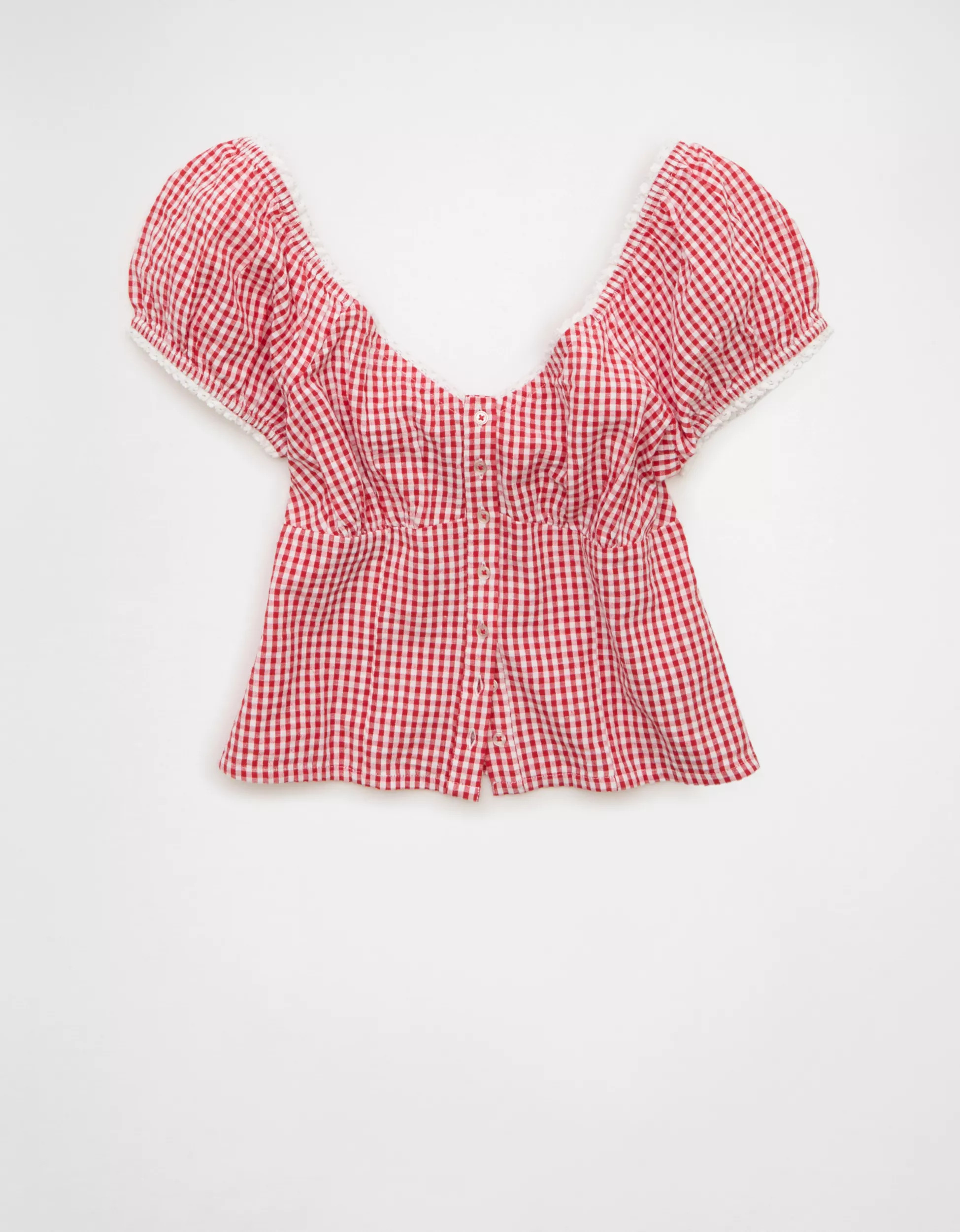 AE Short-Sleeve Corset Top | American Eagle Outfitters (US & CA)