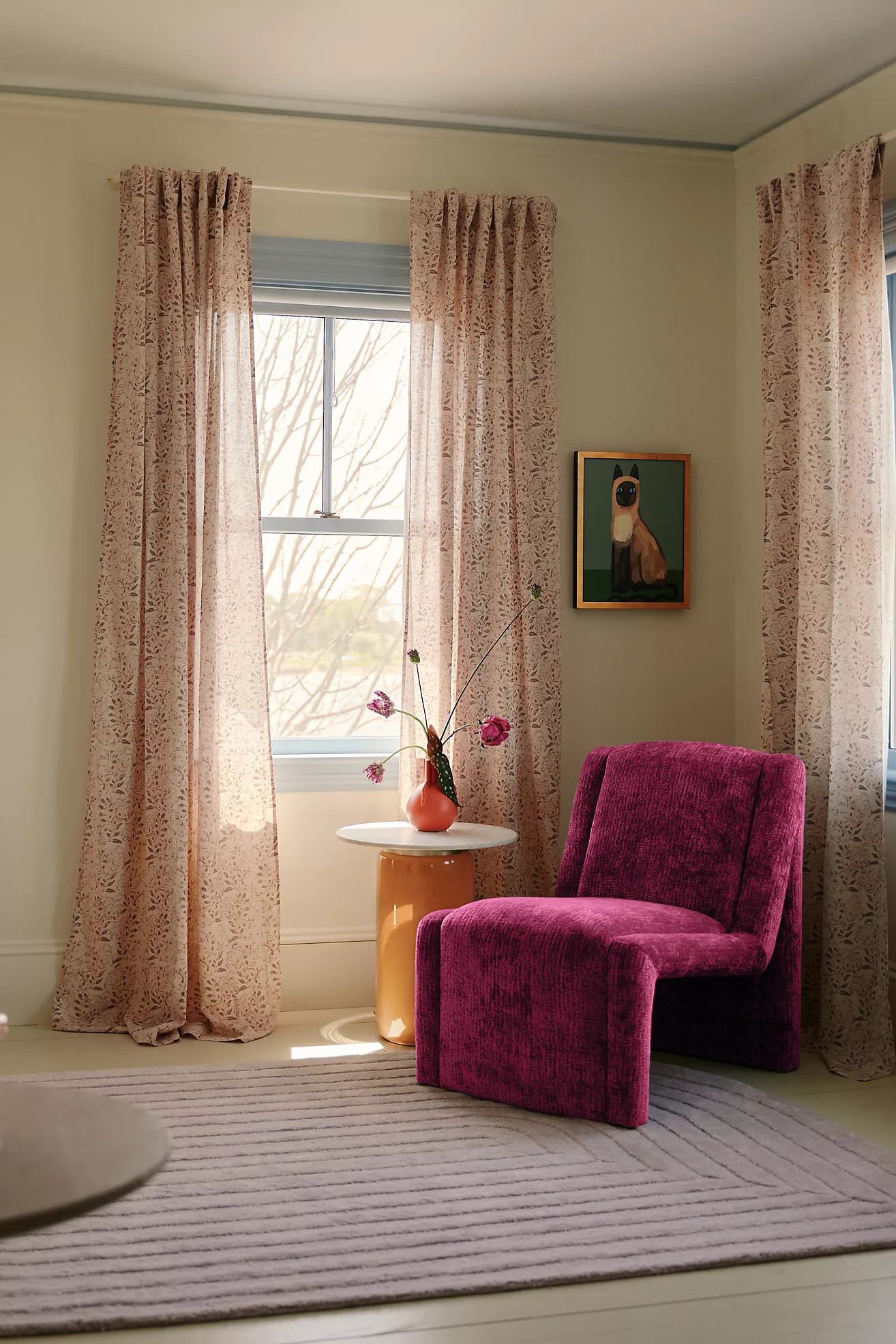 McCall Chenille Accent Chair | Anthropologie (US)