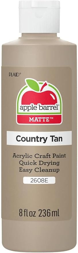 Apple Barrel Acrylic Paint in Assorted Colors (8 oz), K2608 Country Tan- Pack of 1 | Amazon (US)