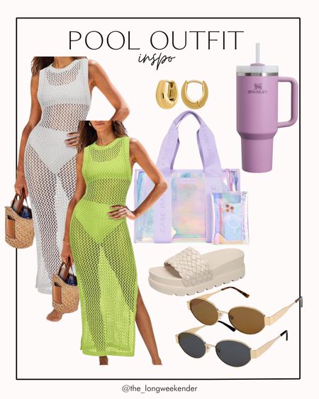 Amazon Pool Outfit Inspo! 

Pool outfit, pool outfit inspo, swimsuit coverup, sunglasses 

#LTKstyletip #LTKswim #LTKtravel
