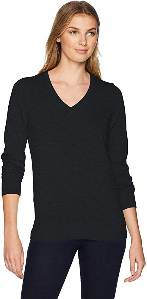 Amazon Essentials Women's Classic-Fit Lightweight Long-Sleeve V-Neck Sweater (Available in Plus Size | Amazon (US)