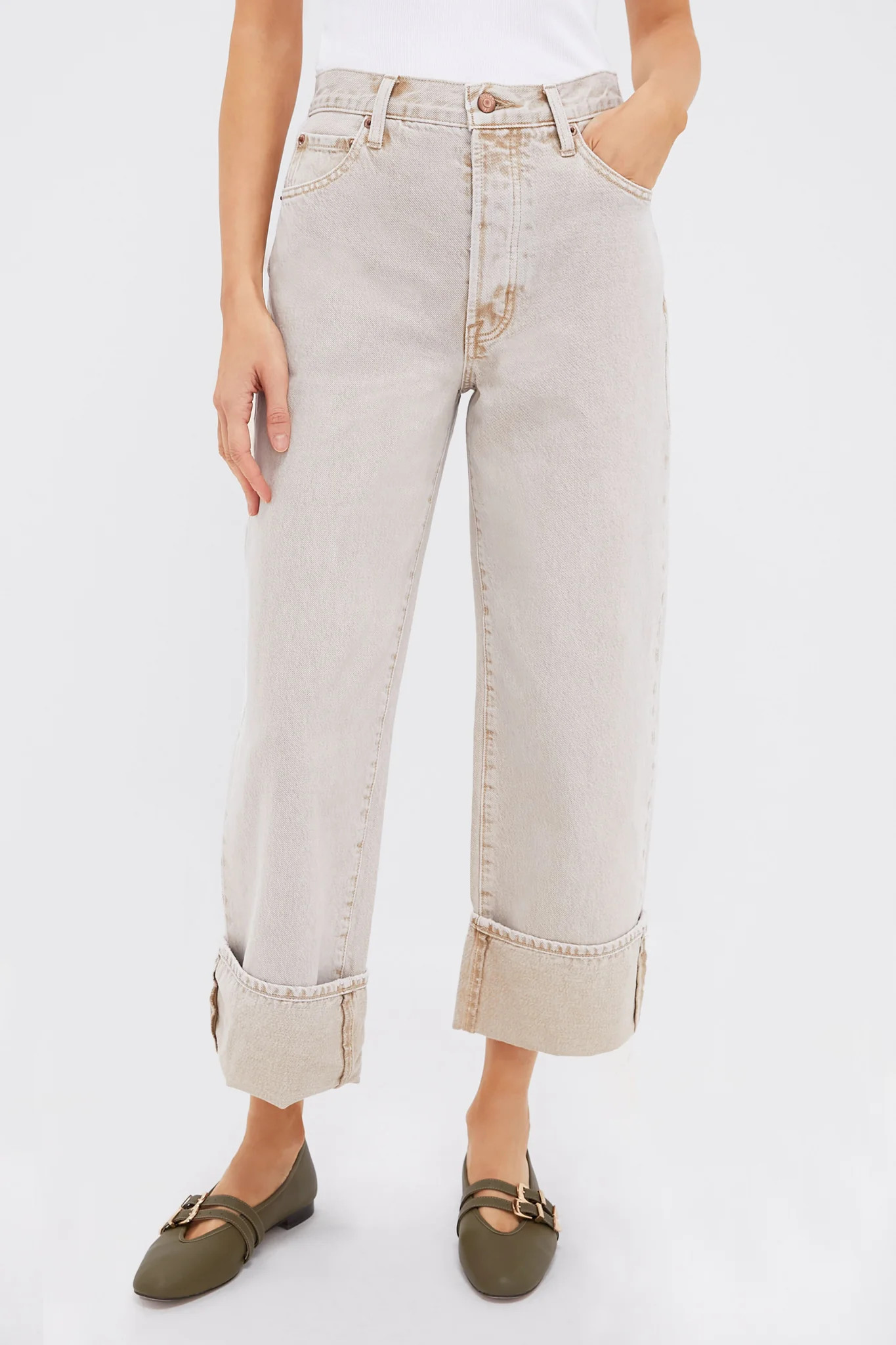 Oat Ryder High Rise Cuffed Straight | Tuckernuck (US)