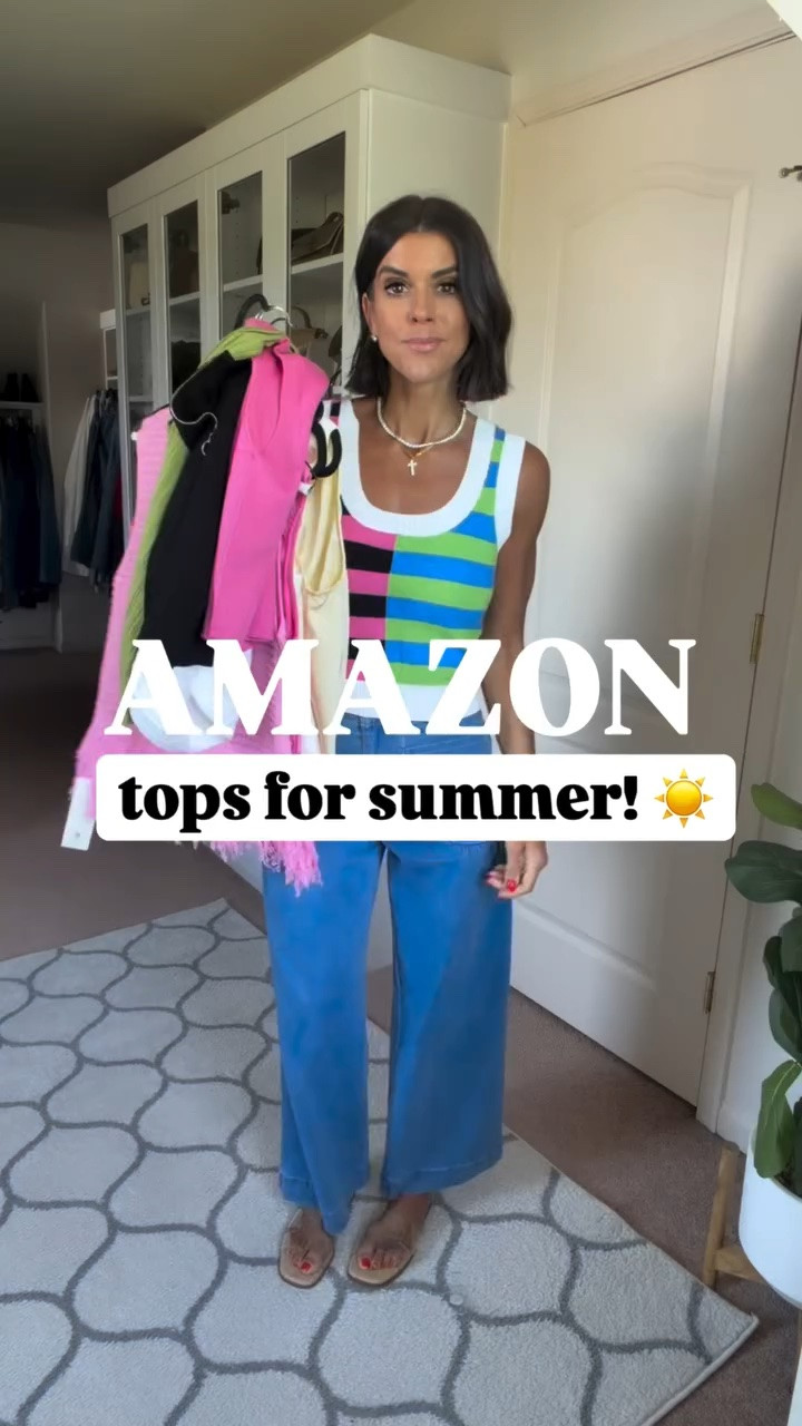 Amazon tops for summer! I’m 5’5 and in size small in all tops. Jeans fit true to size, size down if in between. They have lots of stretch!

#LTKdayinmylife #LTKootd #LTKSeasonal