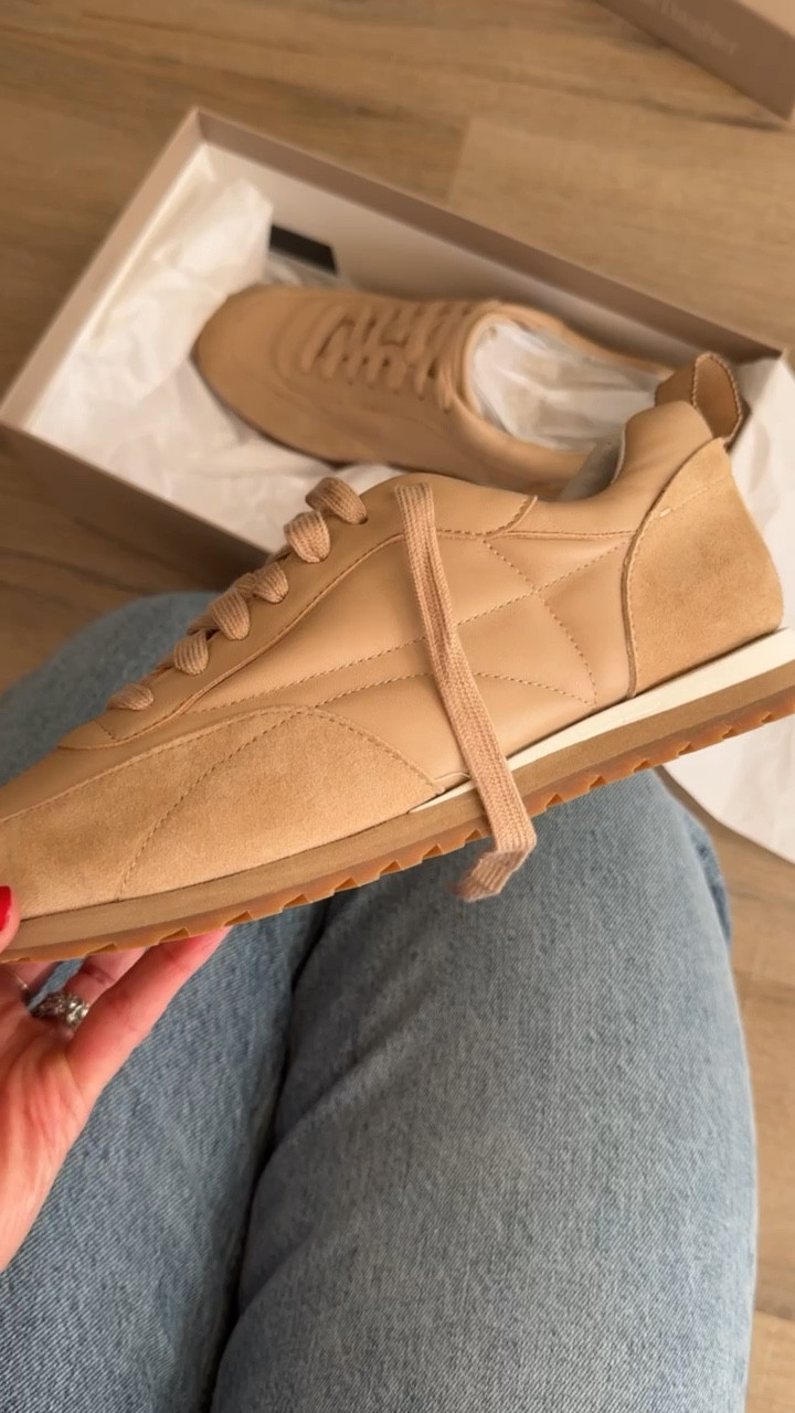Suede + leather sneakers! 
Shoes: run slightly big. Size down if in between sizes. 

#LTKSeasonal #LTKStyleTip #LTKBeauty