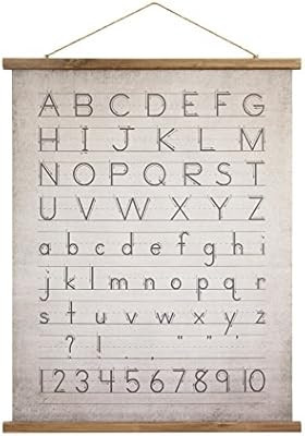 Creative Co-Op Alphabet & Numbers Wall Décor | Amazon (US)