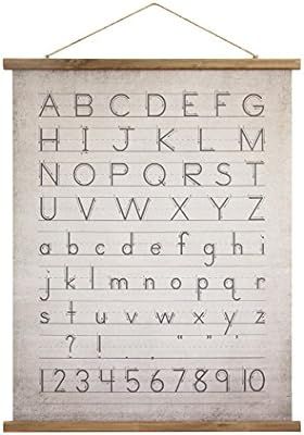 Creative Co-Op Alphabet & Numbers Wall Décor | Amazon (US)